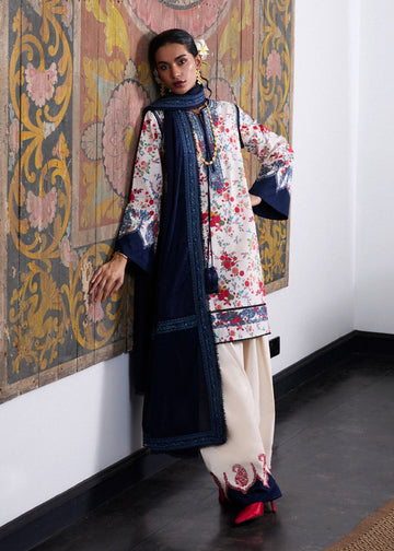 Husain - Rehar - Lawn Printed Shirt - Dupatta Mix & Match