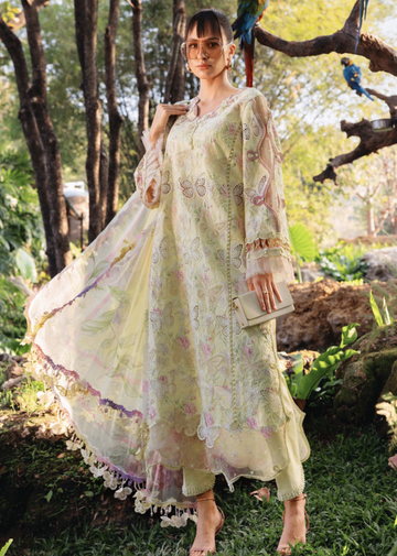 Maria B - Lawn - Chikankari Luxury Embroidered Printed 3 piece Article