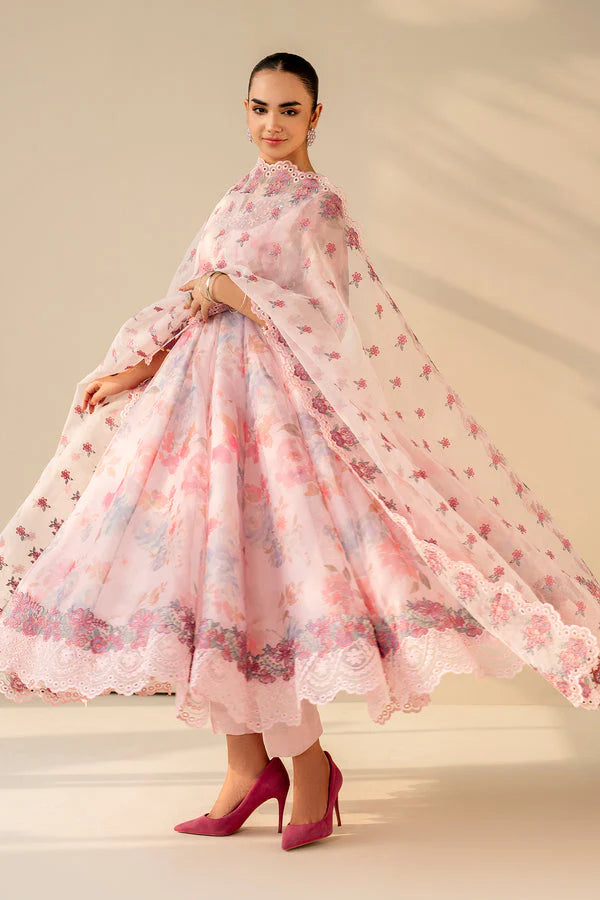 BAROQUE   -Lawn- Luxury Embroedery 3 piece Article D 710
