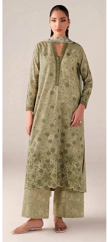 Iznik - lawn embroidered 3 piece suit