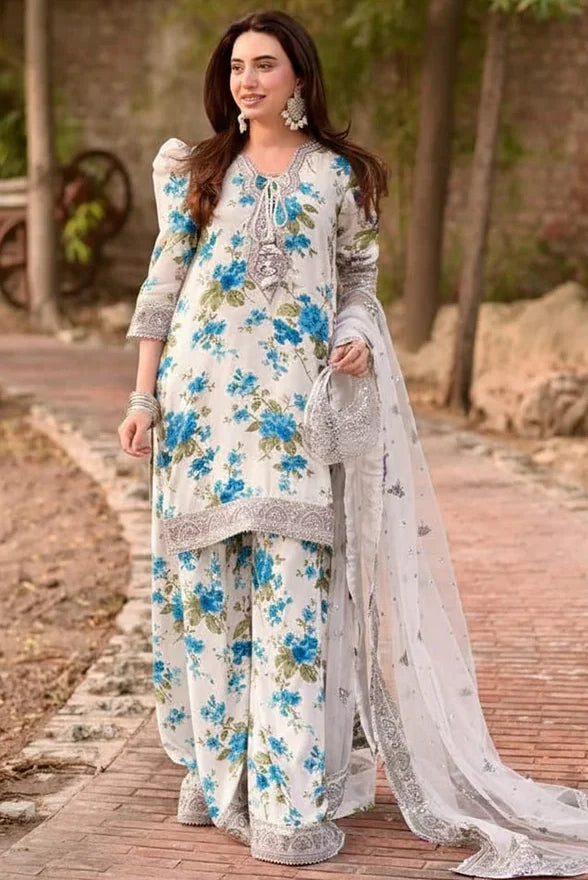 Aneela's COLLECTION lawn luxury Printed 3piece Artical D