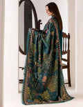 DHANAK 3PIECE Emboidered with printed shawl ZB014