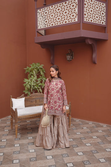 Jazmín  -Lawn- Luxury Embriodered 3 piece Article D 09