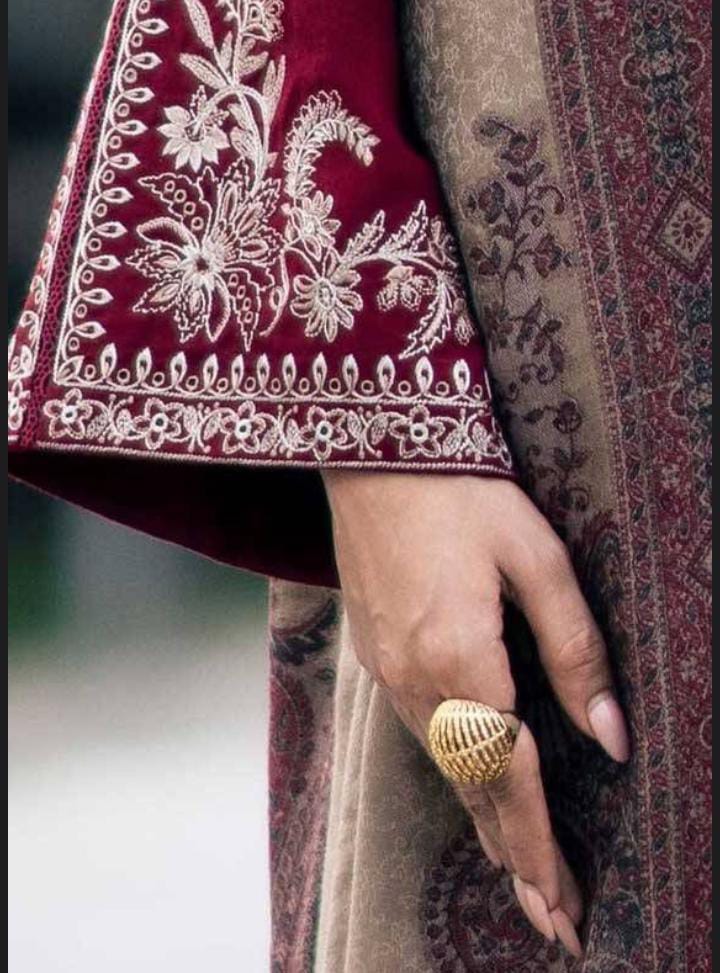  Izel Embroidery 3PC Dhanak Suit_ZB021 