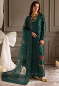 NUREH Unstitched 3piece Embroidered chiffon D3007