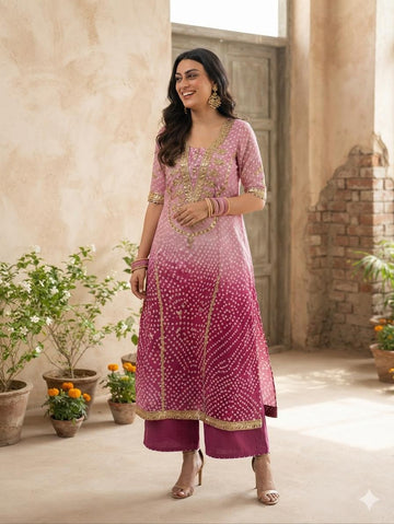 Cross Stitch Embroidered Chunri 3-piece