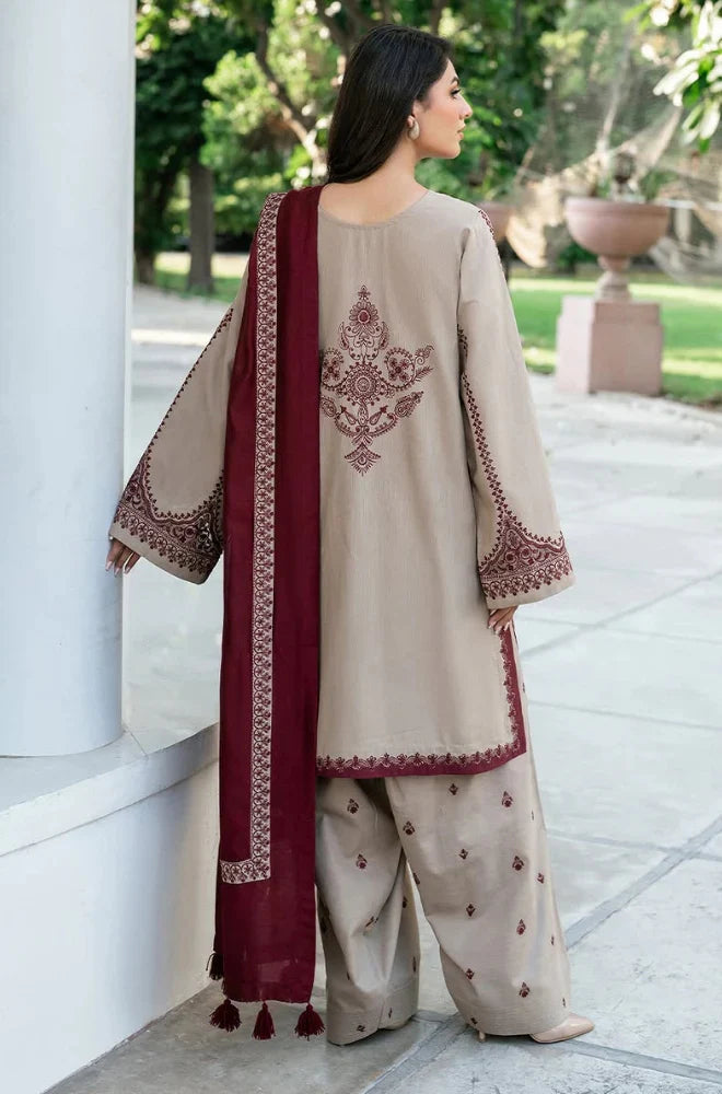 Barooque| Lawn Embroidered 3piece suits