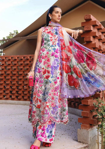 Maria B| M prints_lawn Printed 3piece Suit