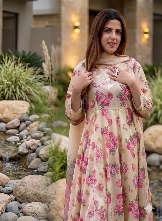 Barooque|Lawn Printed 3piece Suit