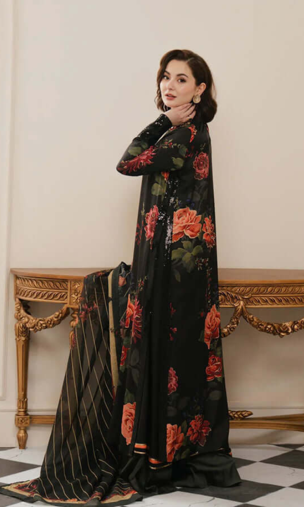 Lullusar silk Unstitched 3pc