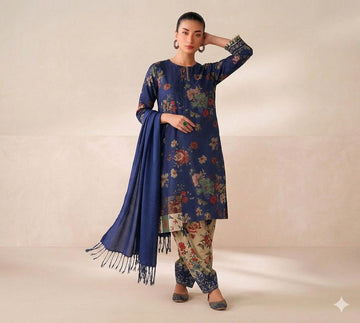 Barooque|Lawn Printed 3piece Suit