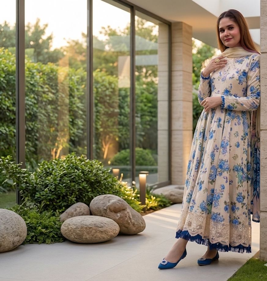 Barooque|Lawn Printed 3piece Suit